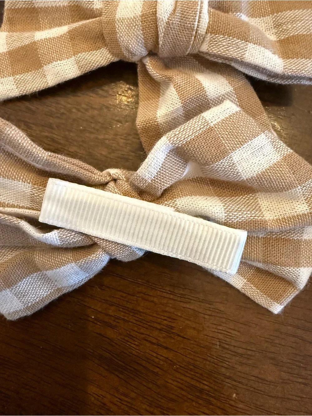 Neutral Beige & Cream Kids Hair Bow and Clip Set